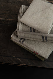 Kjøkkenhåndkle - natur og sort 52x70 cm