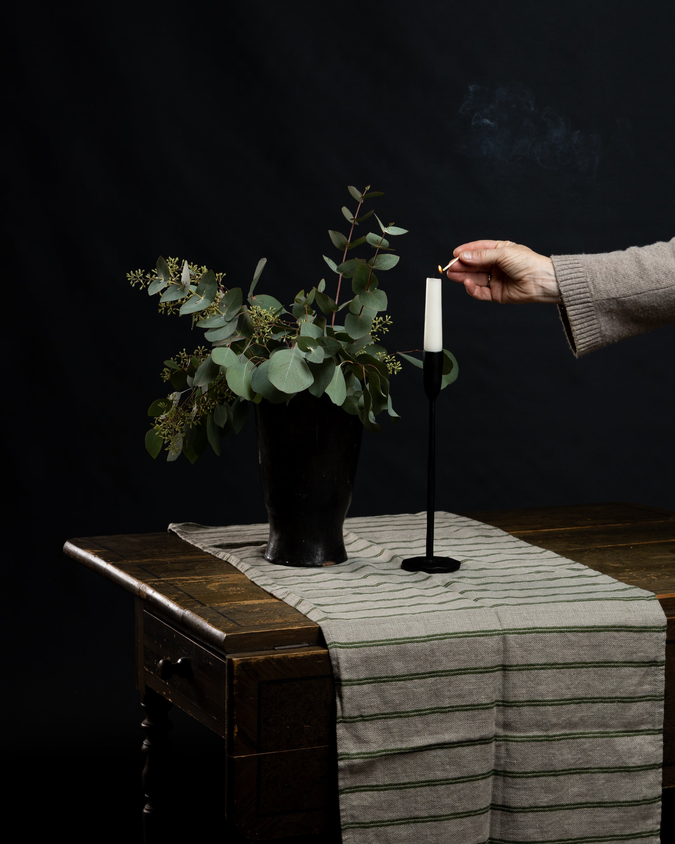 Linåker løper 44x140 cm - Natur og grønn