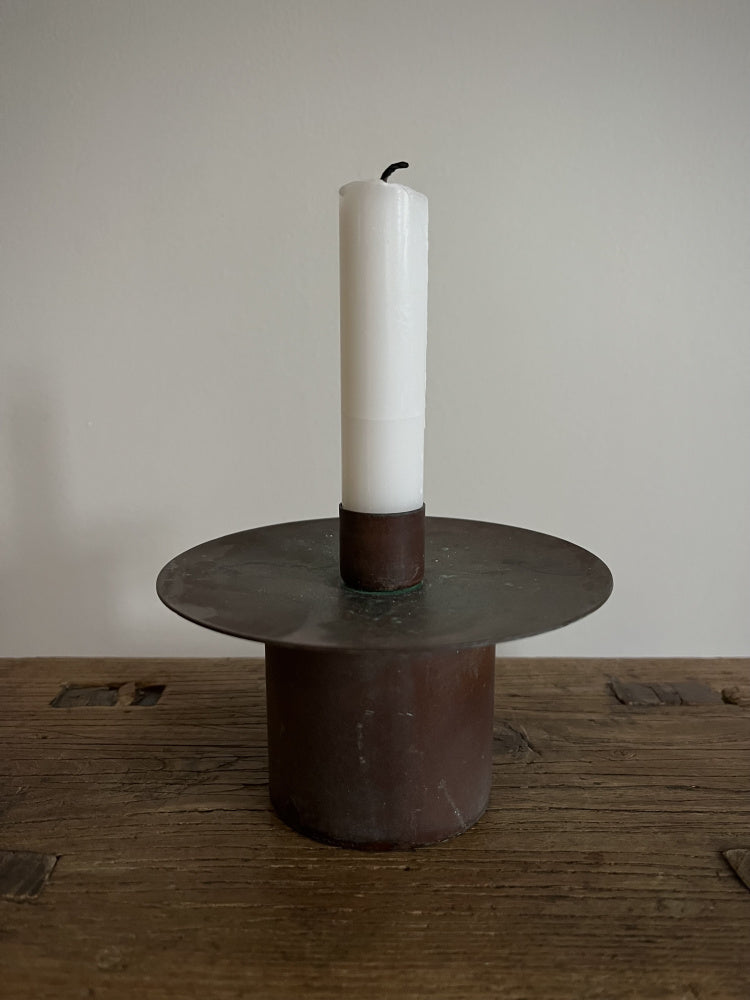 Kobberfarget lysestake - str L