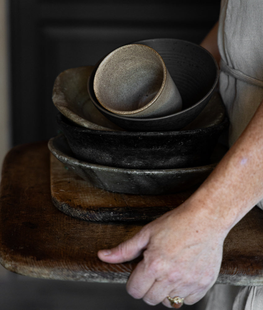 Håndlaget lattekopp - beige