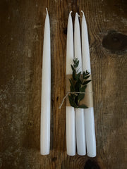 Kronelys 4 pk - White 35 cm