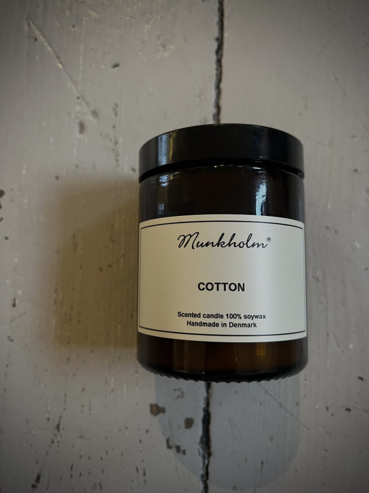 Munkholm soyavoks duftlys, Cotton