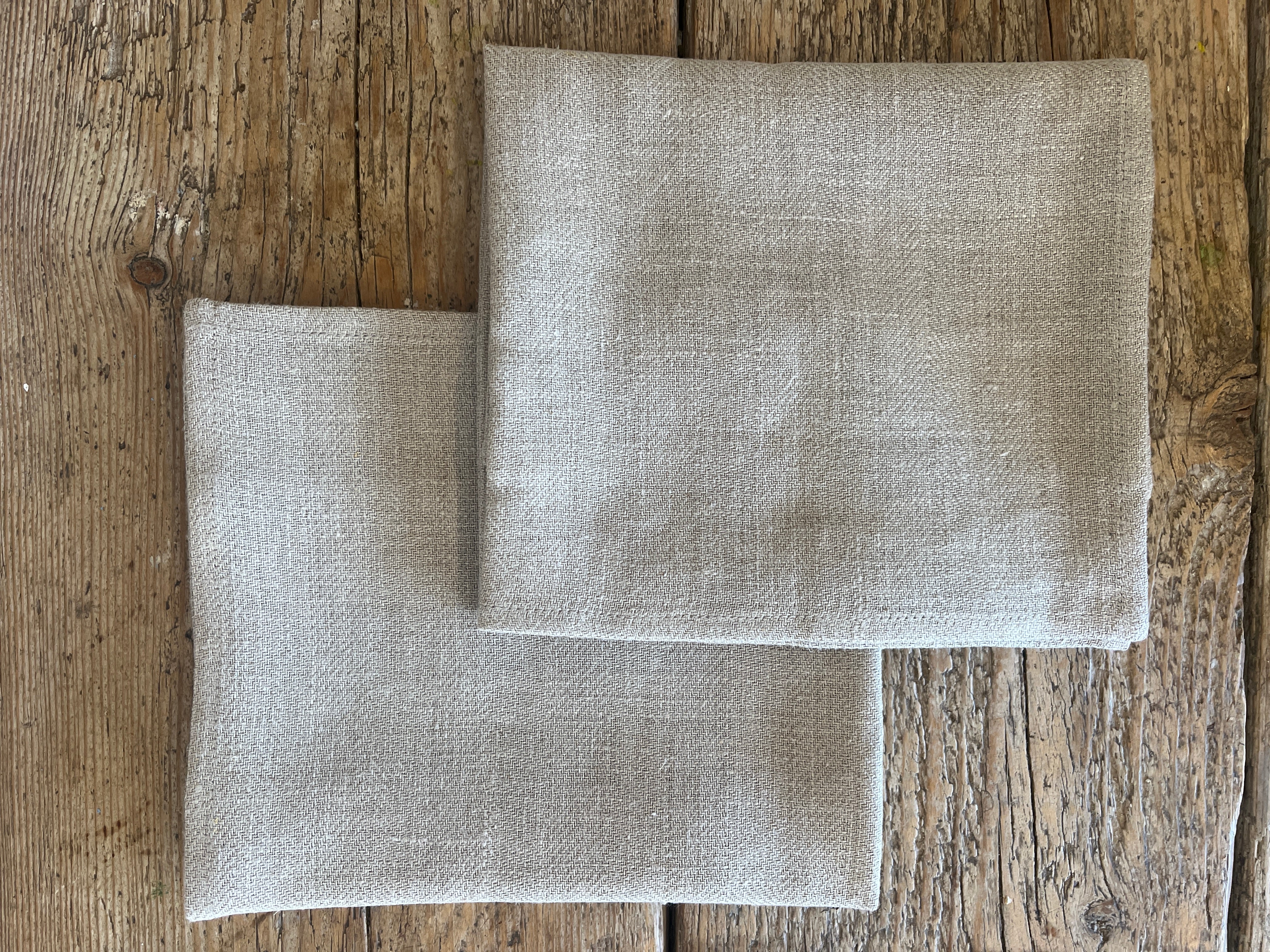 Kjøkkenhåndkle i natur 100% lin, 2stk