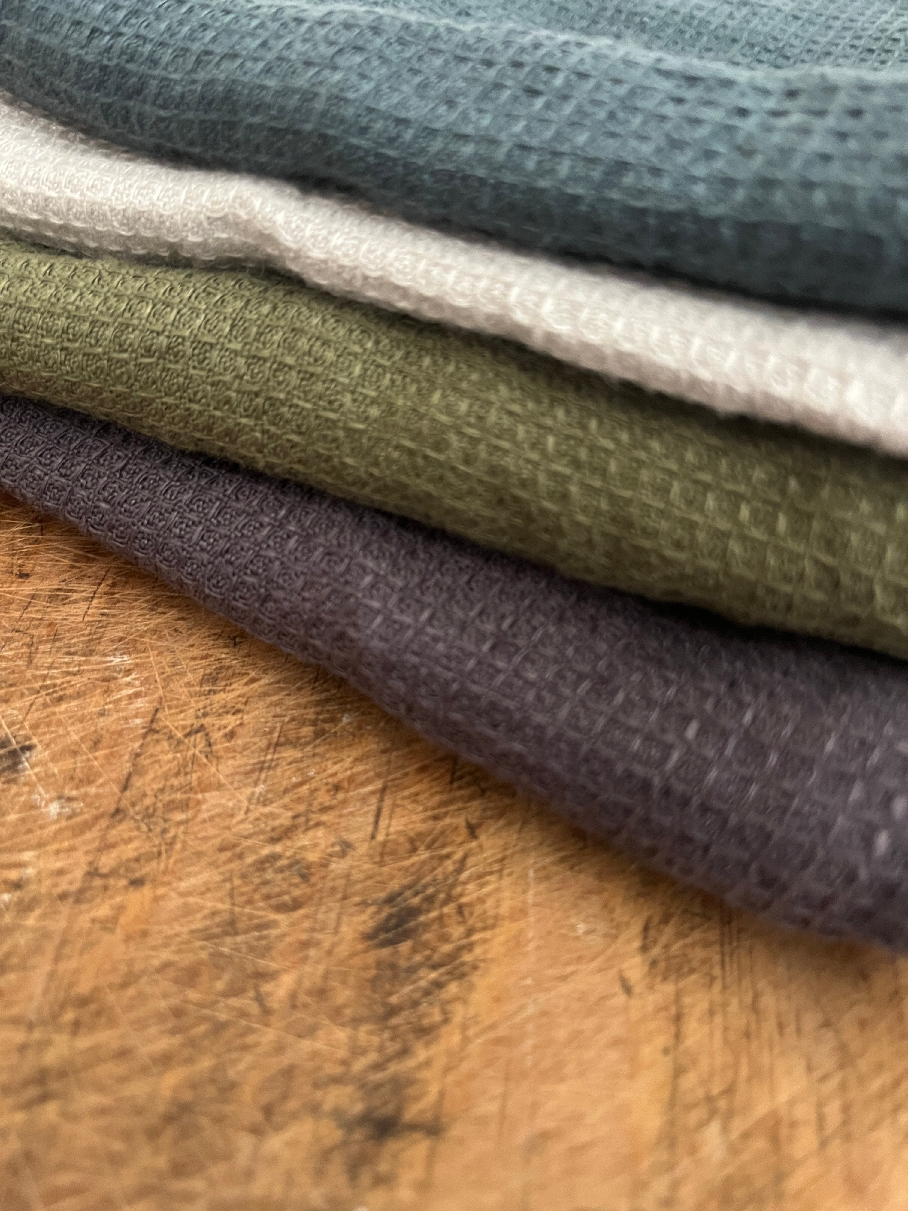 Kjøkkenklut i slitesterk vevd lin - Mørkegrå