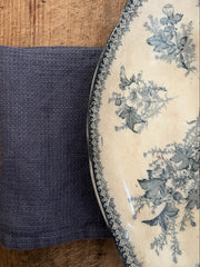 Kjøkkenklut i slitesterk vevd lin - Mørkegrå