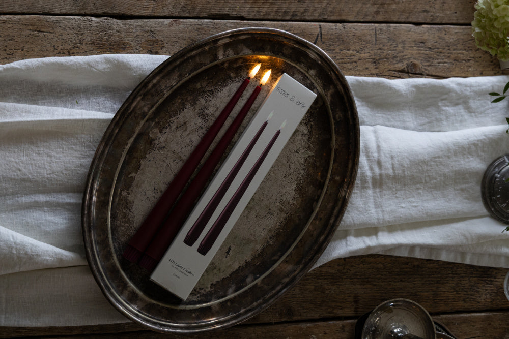 Led lys fra ester & erik 2 pk Deep Wine