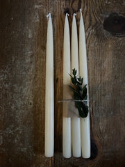 Kronelys 4 pk, Ivory