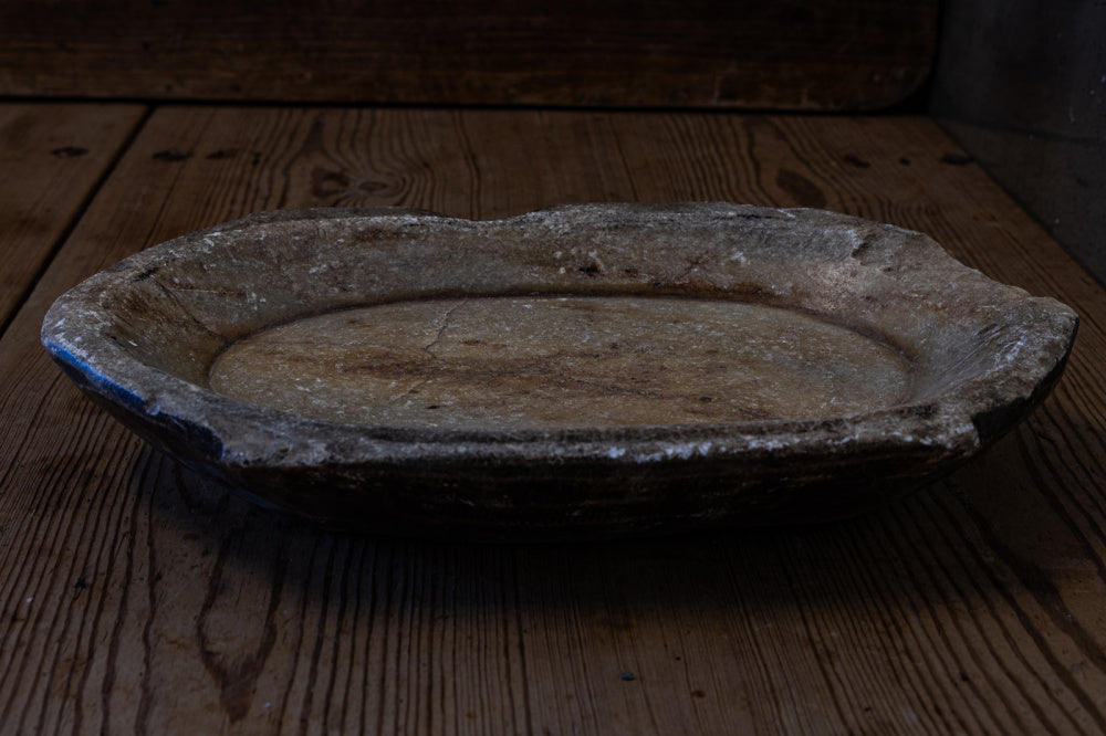 Vintage stort marmorfat #9