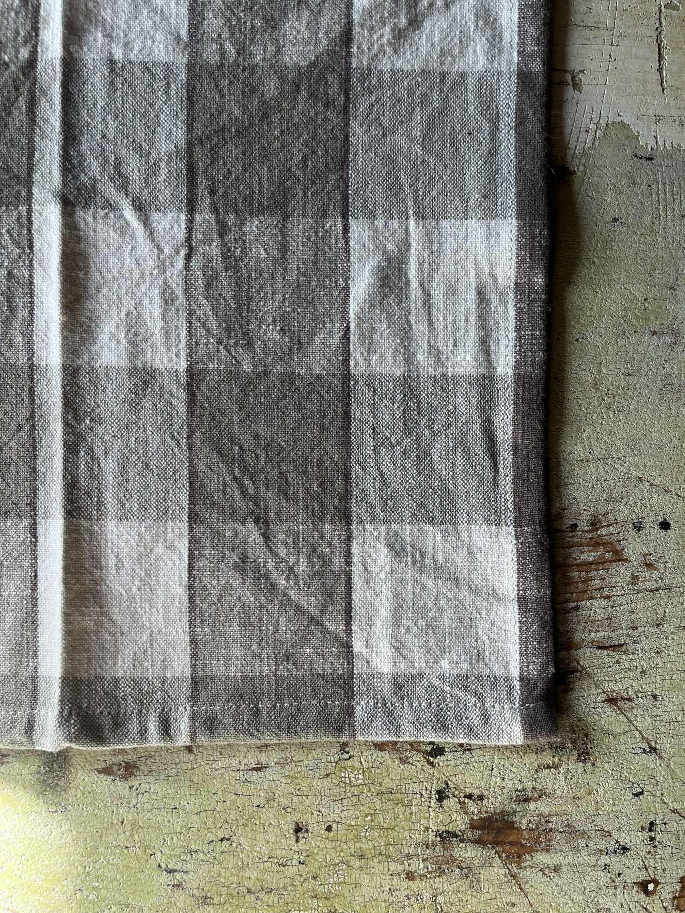 Kjøkkenhåndkle 50x70 cm - rutete grågrønt