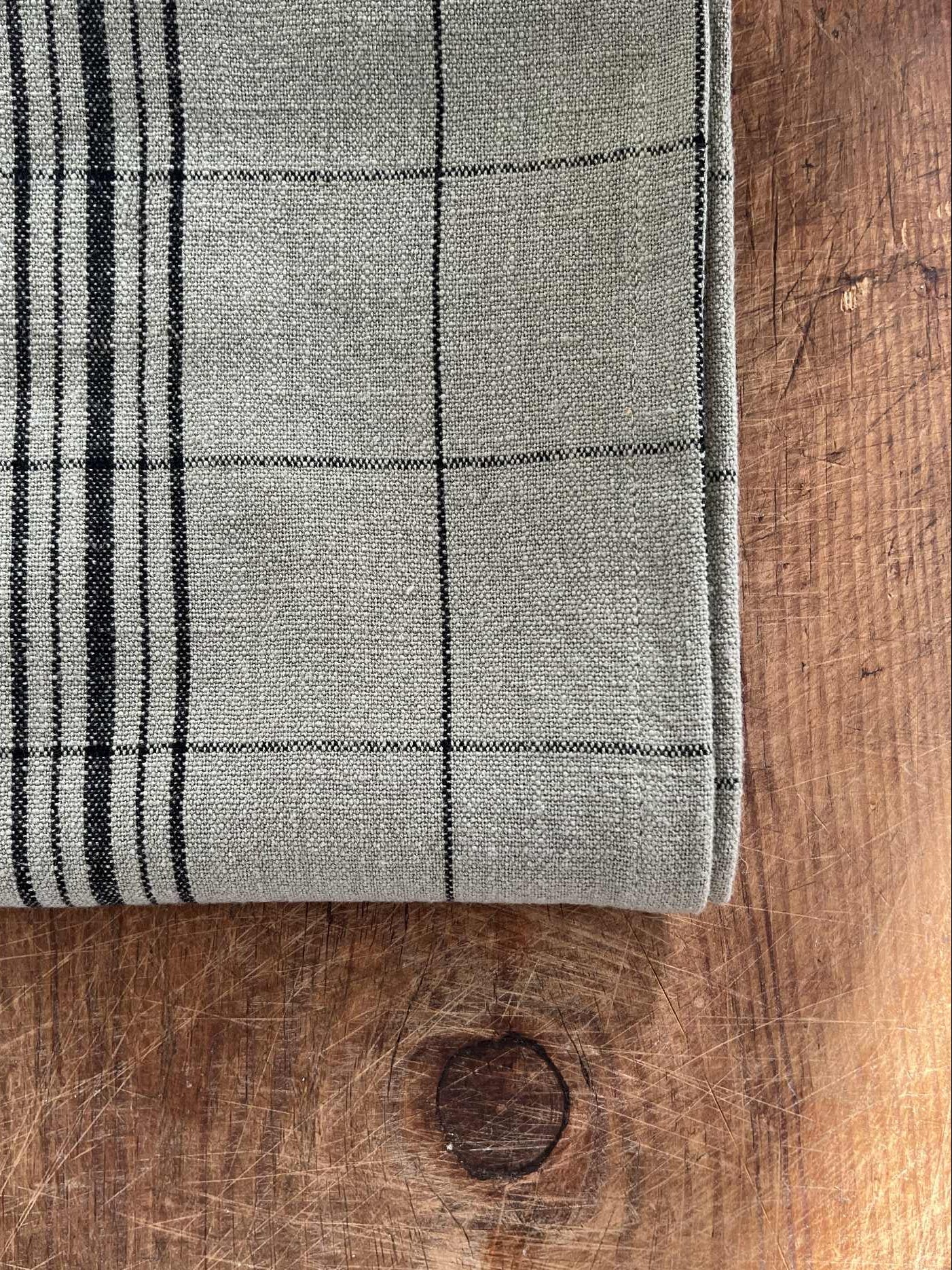 Kjøkkenhåndkle - oliven og sort 50x70cm