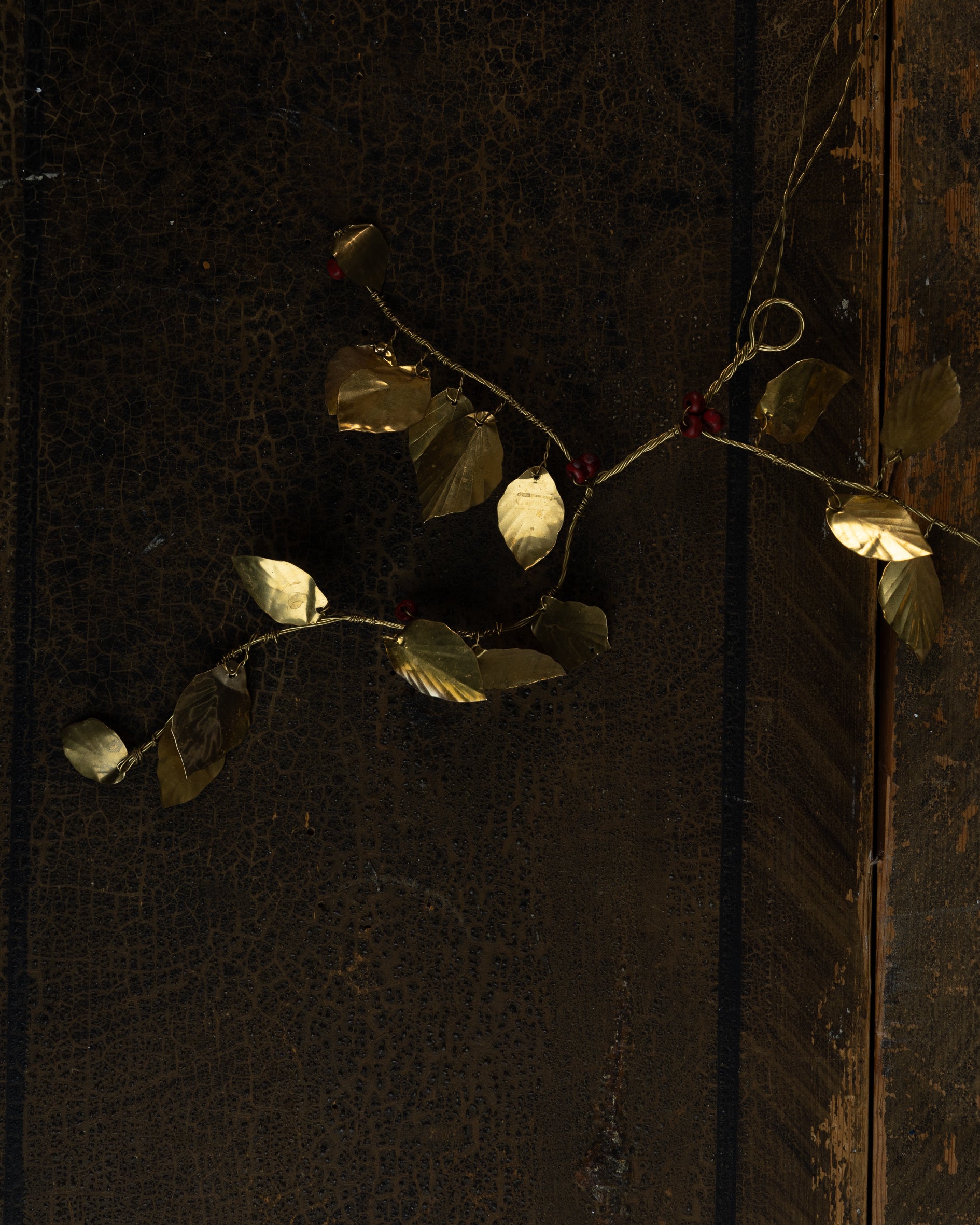 Misteltein med røde treperler