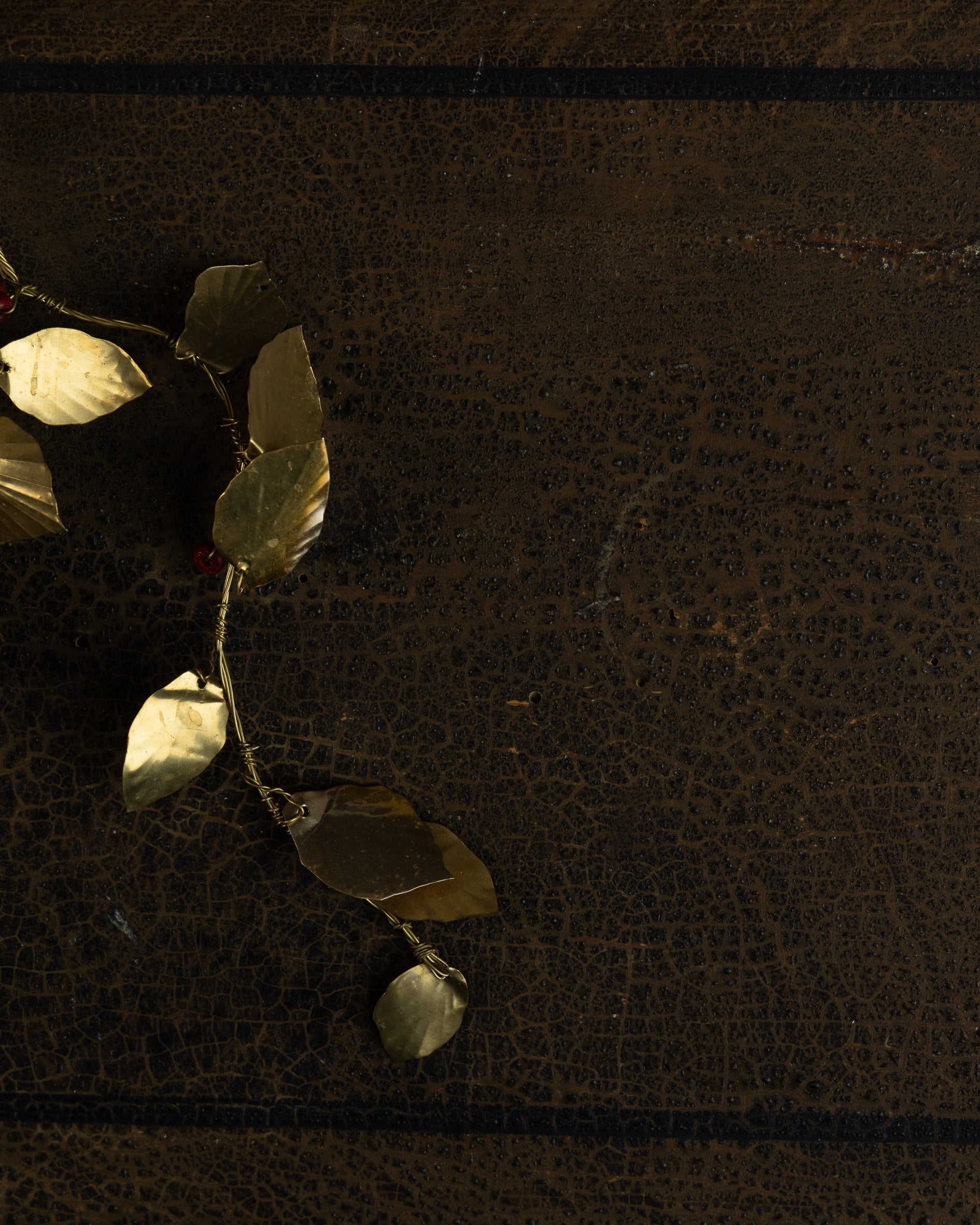 Misteltein med røde treperler