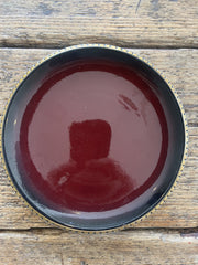 Asjett 19 cm - dyp rød