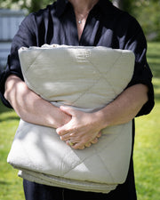 Støvete brunt pledd 260*280