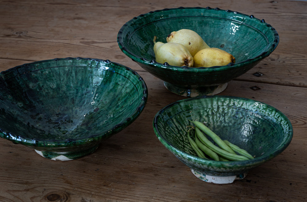 Tamegrout skål str L - grønn