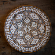 Håndmalt fat brente farger 40 cm