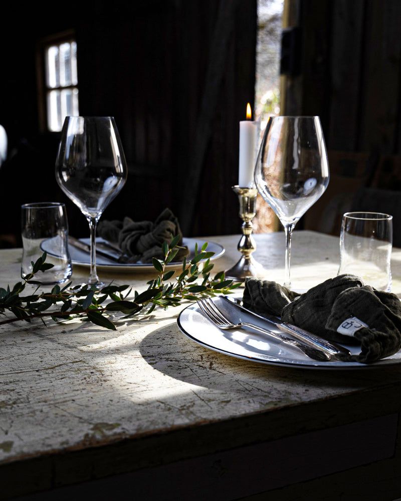 Tøyserviett 4 pk - Mørkegrønn