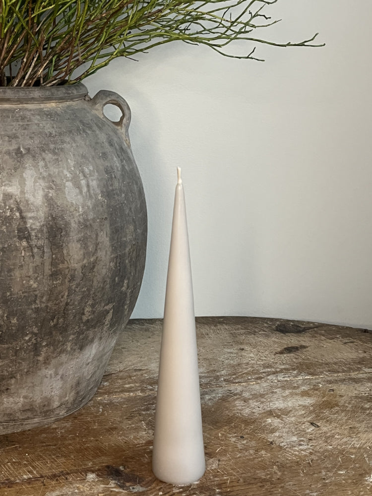 Kjeglelys fra ester & erik, 25 cm Linen Grey