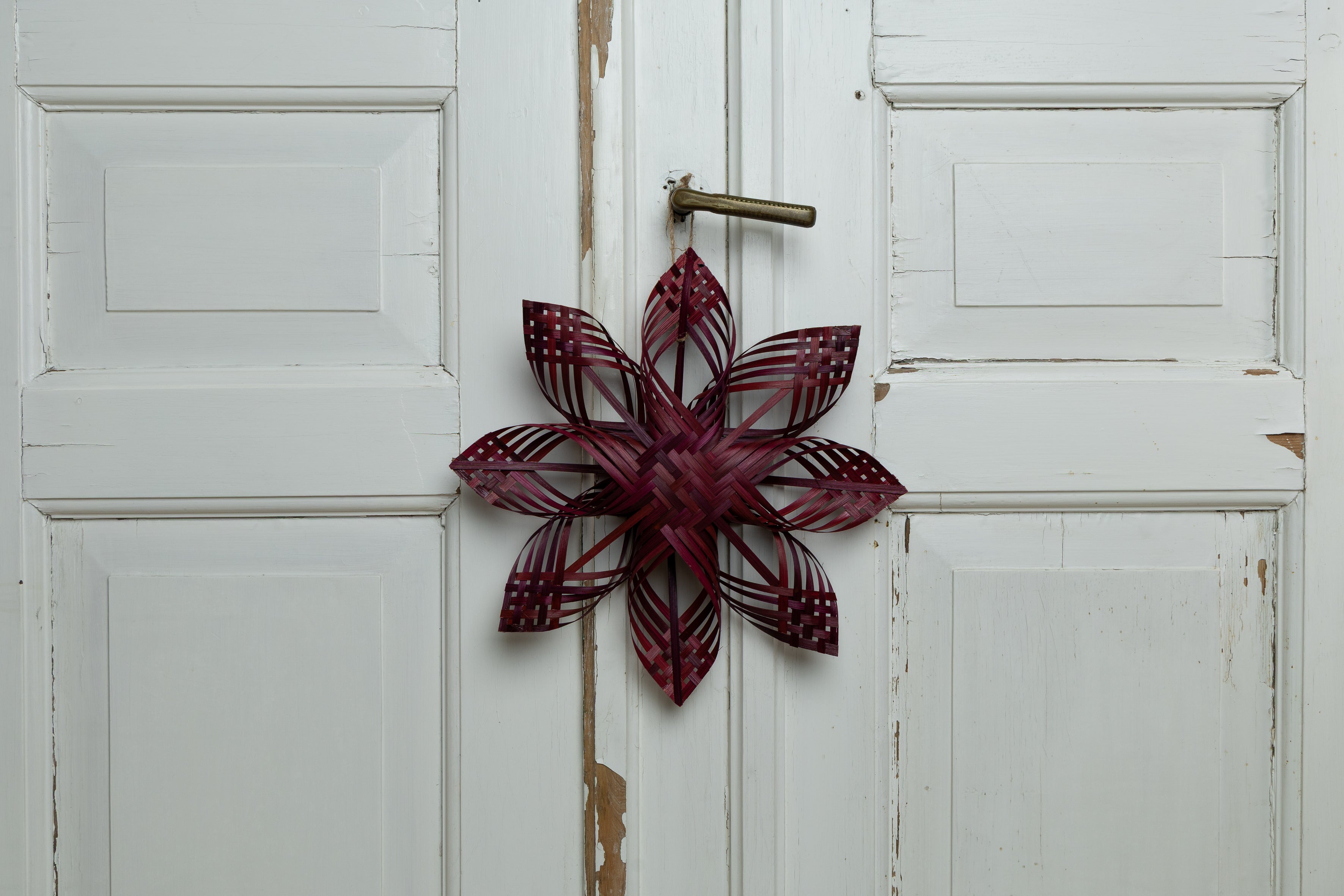 Julestjerne bambus bordeaux