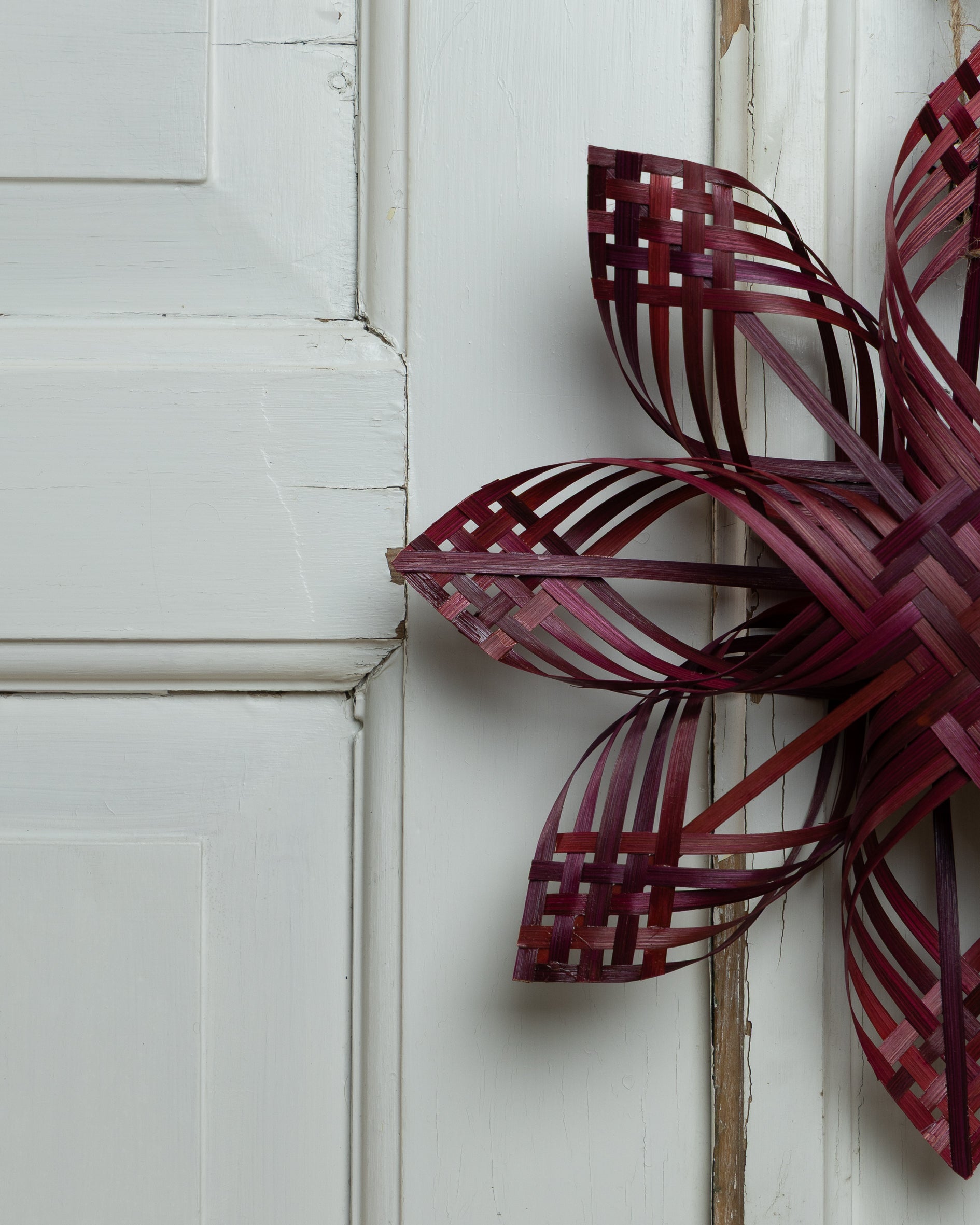 Julestjerne bambus bordeaux