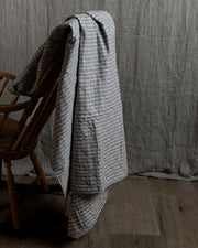 Stripete pledd 140x180 cm - latte