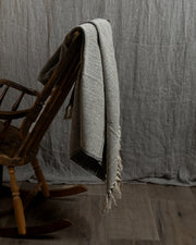 Strandhåndkle - sort og hvitt