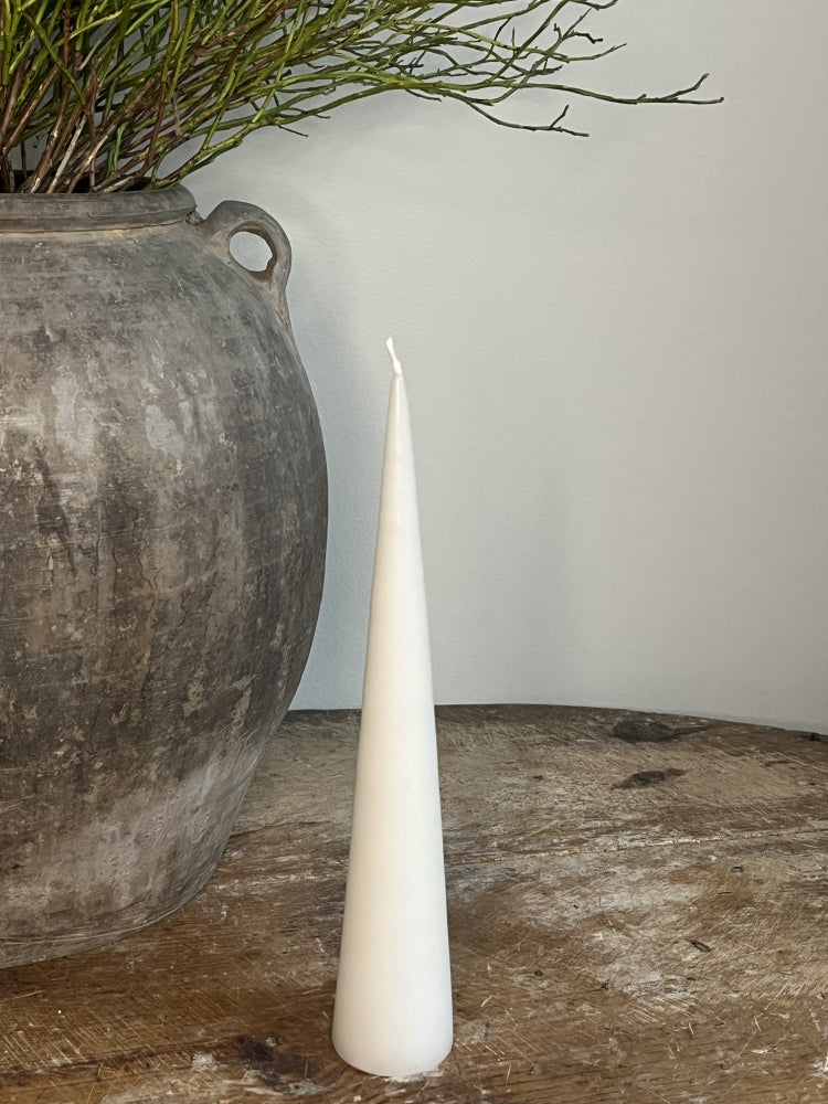 Kjeglelys fra ester & erik, 25 cm Ivory