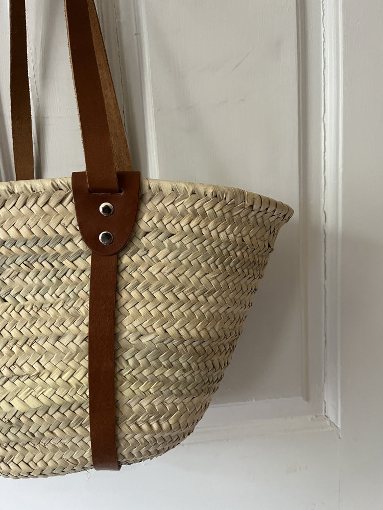 Stråveske med skulderrem