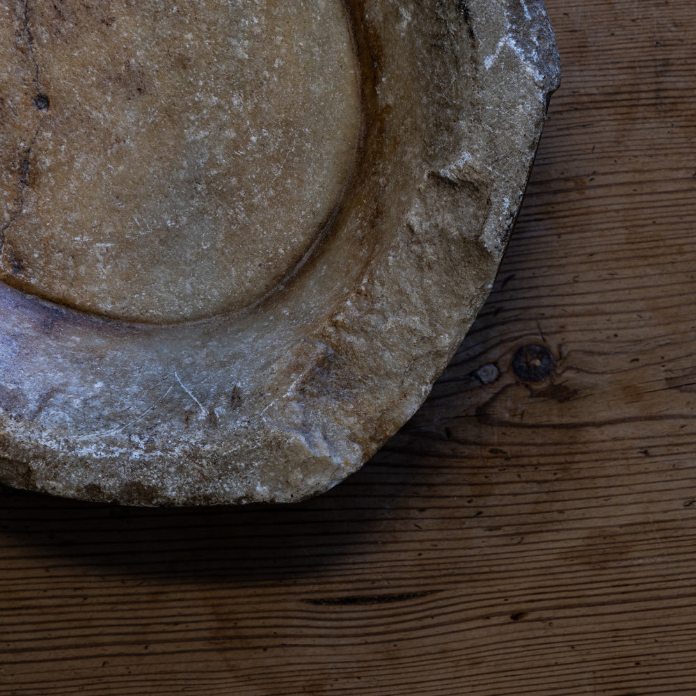 Vintage stort marmorfat #9