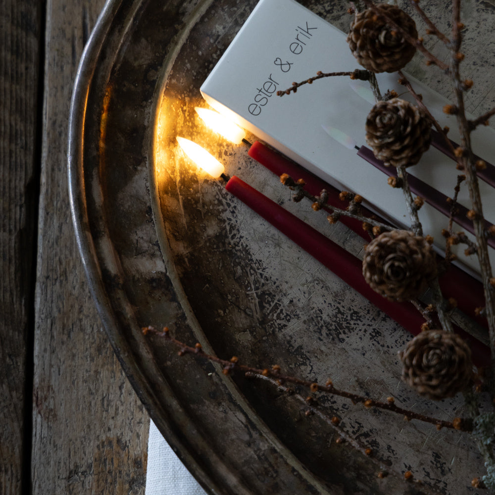 LED lys 2 pk - Deep Wine