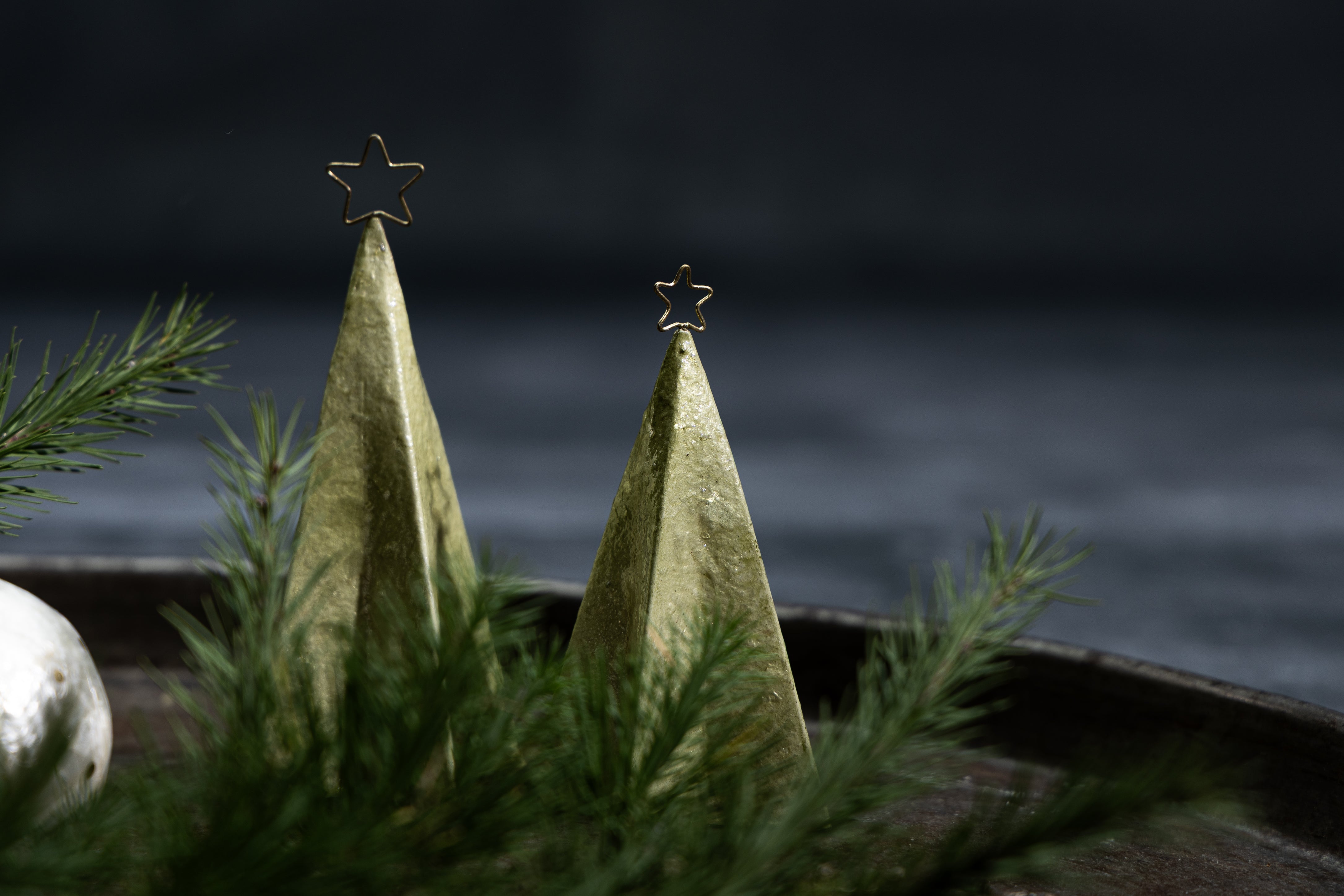 Juletre med stjerne 12 cm