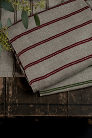 Vändteg løper 42x250 cm - Natur og rød