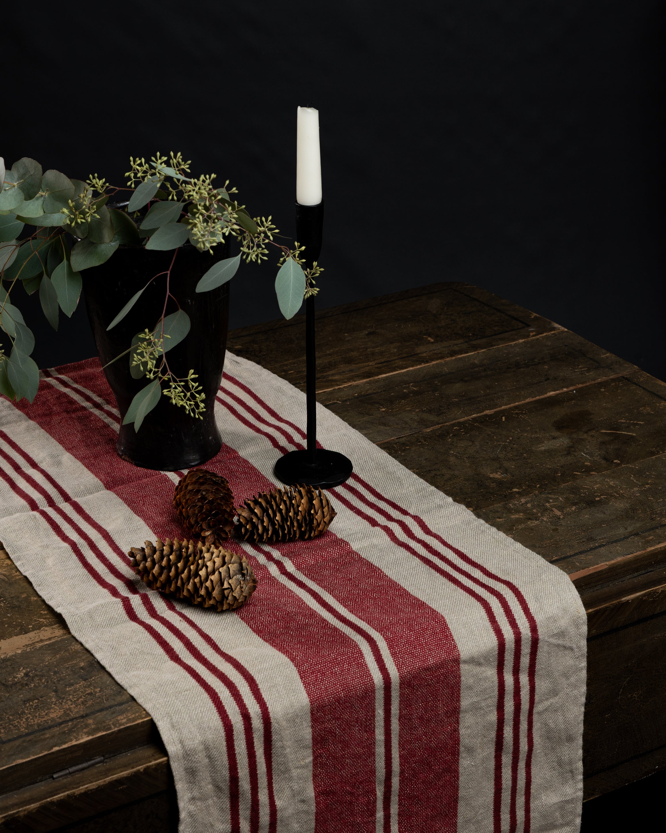 Løper rød og natur 45x250cm