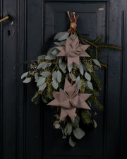 Stjerne- dørpynt - Taupe