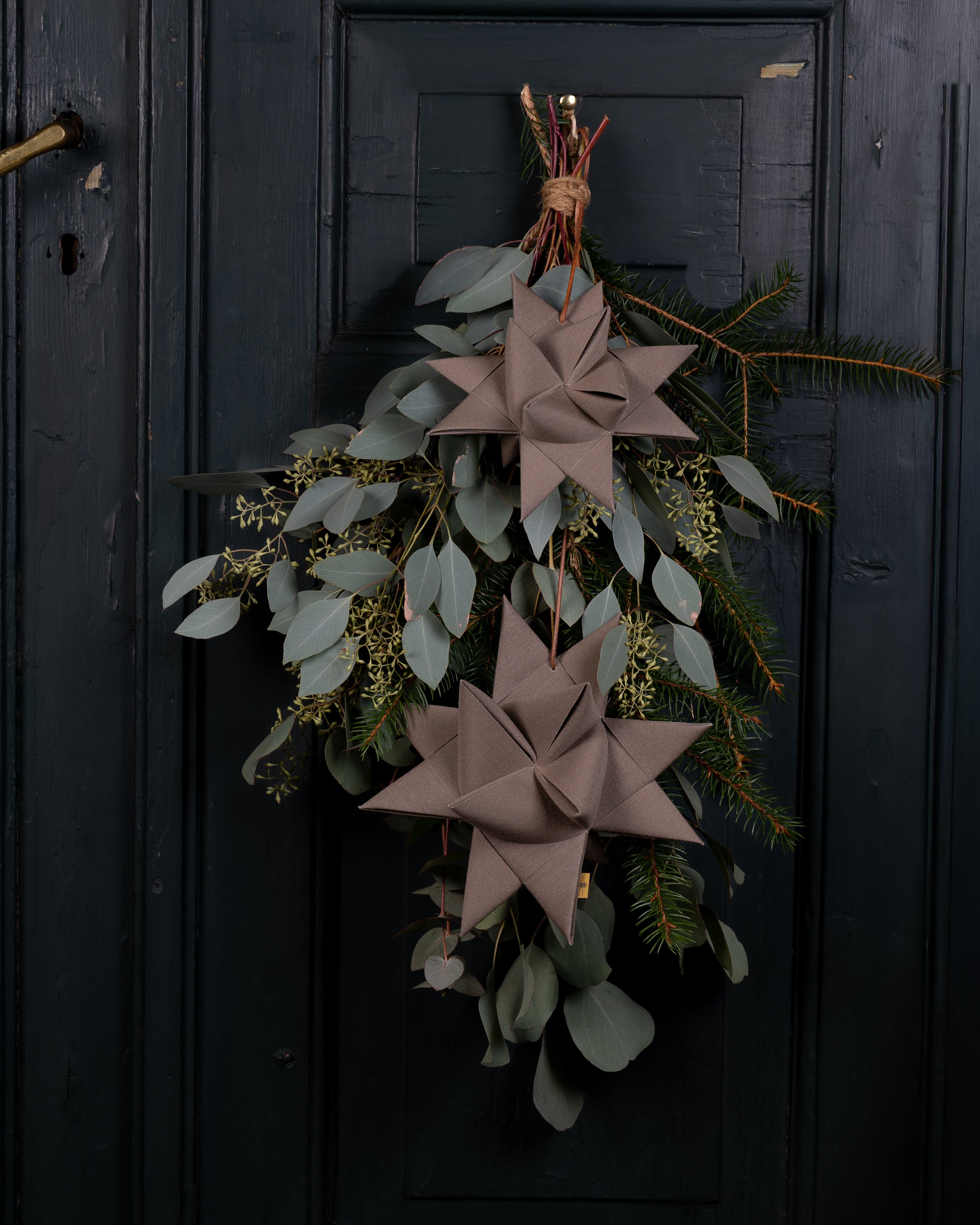 Stjerne- dørpynt - Taupe