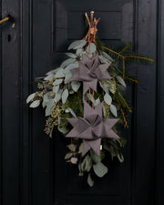 Stjerne- dørpynt - Dark smoke