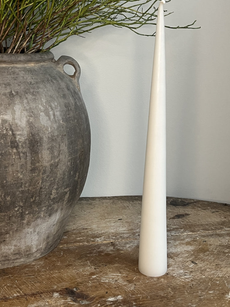 Kjeglelys fra ester & erik, 37 cm Ivory