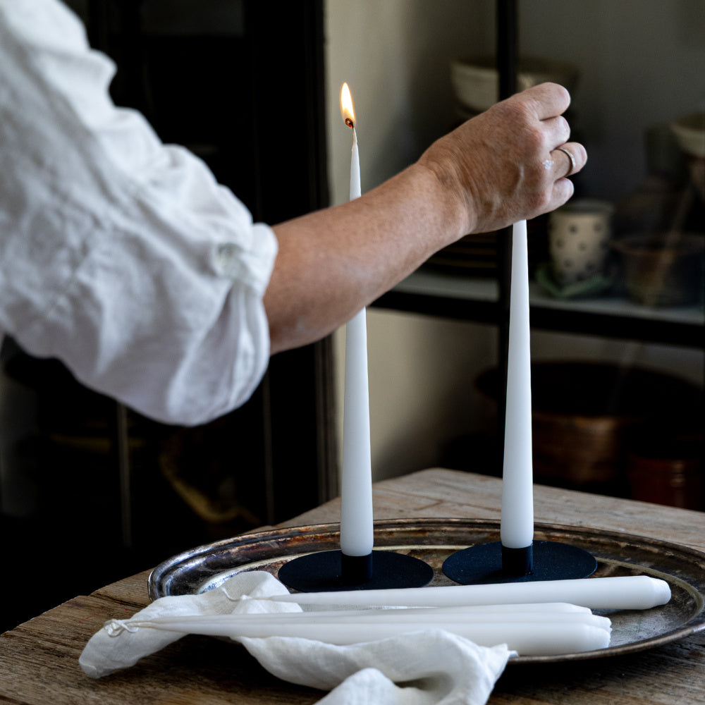 Stakelys 4 pk - Ivory