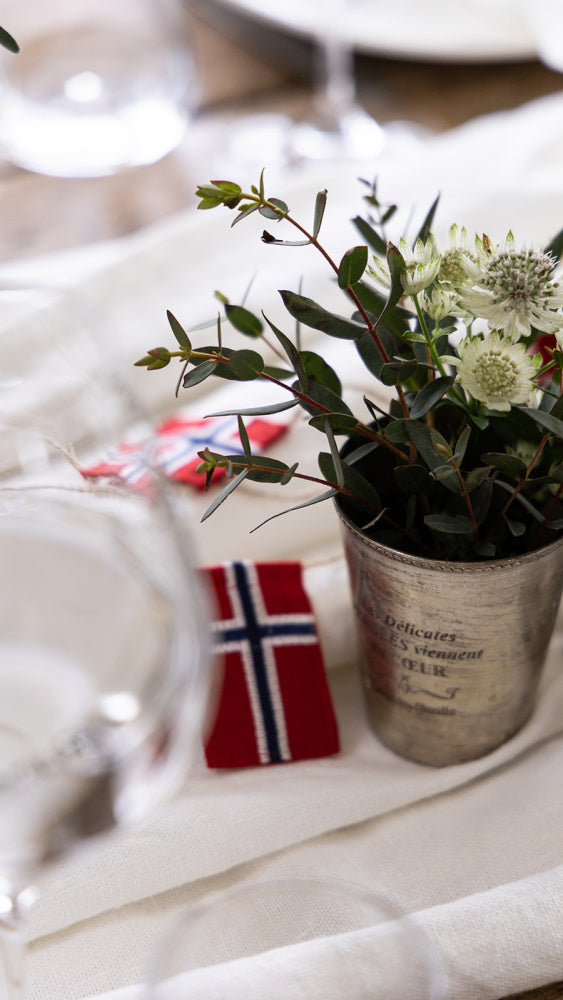 Flaggrekke 10 norske flagg