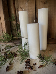 Miljøvennlig kubbelys 6x25 cm, White