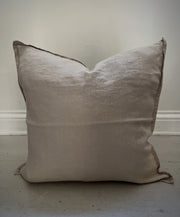 Putetrekk i lin 45x45 cm - beige