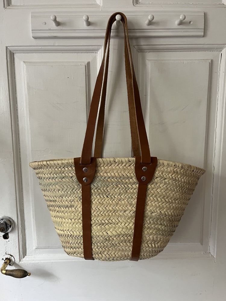 Stråveske med skulderrem