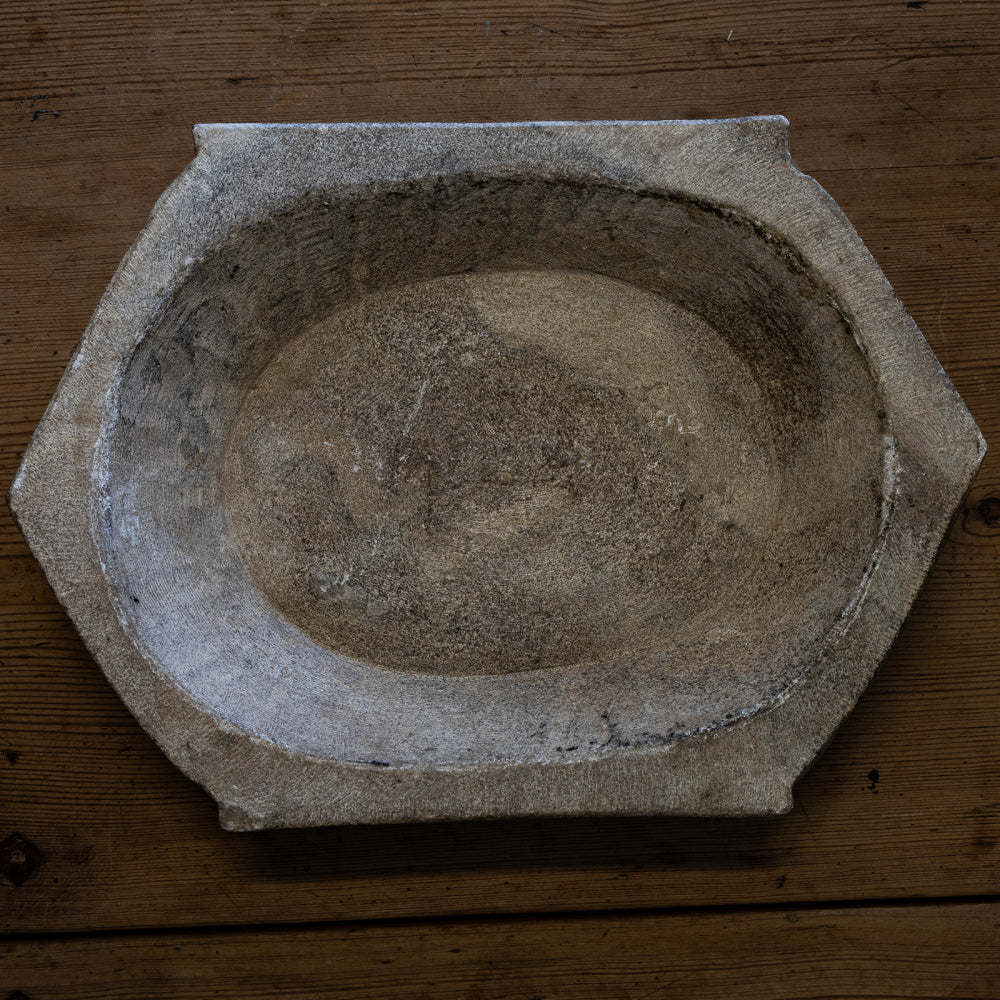 Vintage stort marmorfat #2