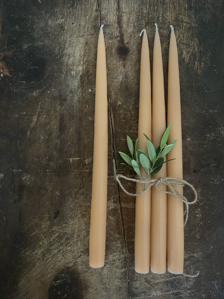 Kronelys 4 pk - Peach, 35 cm