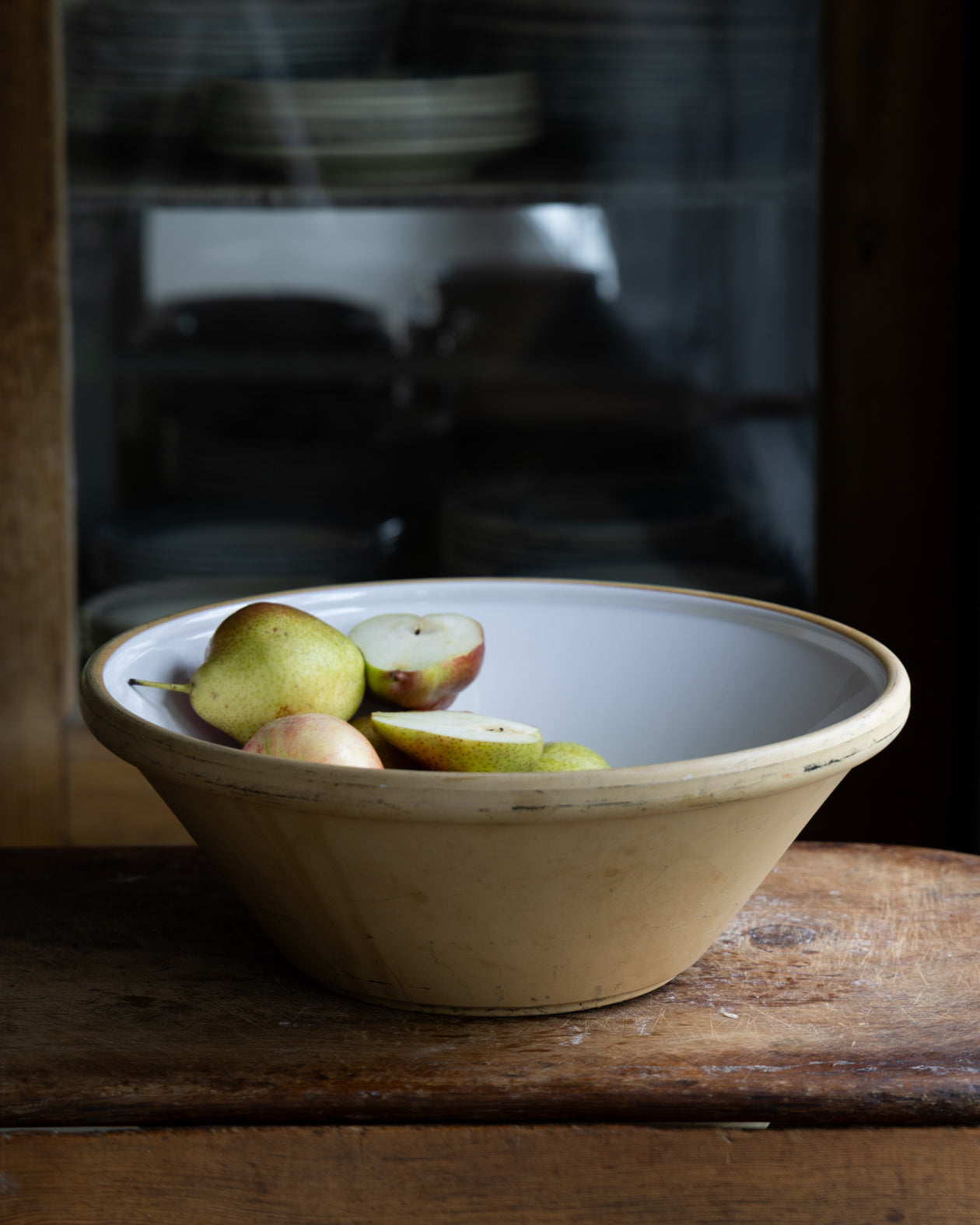 Dansk hvitt deigfat 13x35cm
