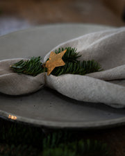 Stjerneornament blank gull 10 pakn