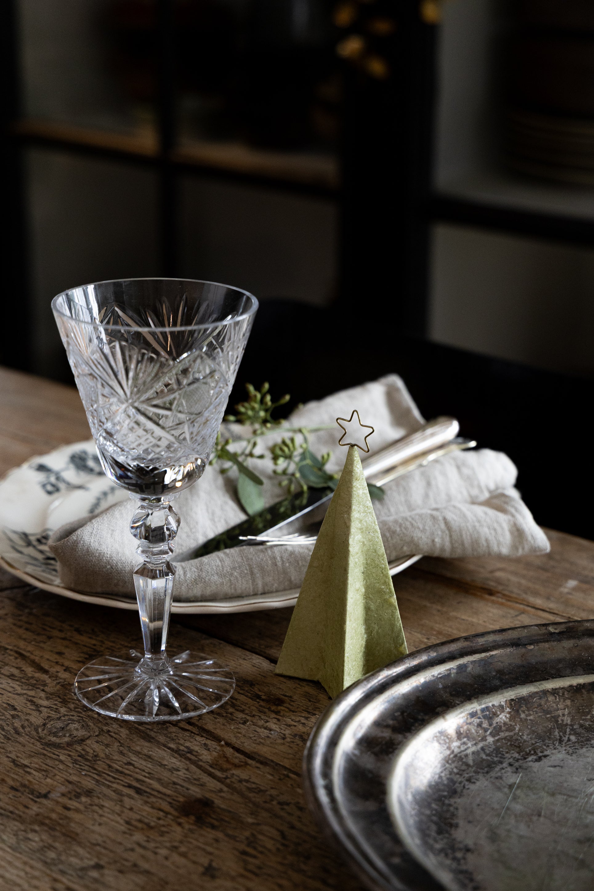 Juletre med stjerne 12 cm