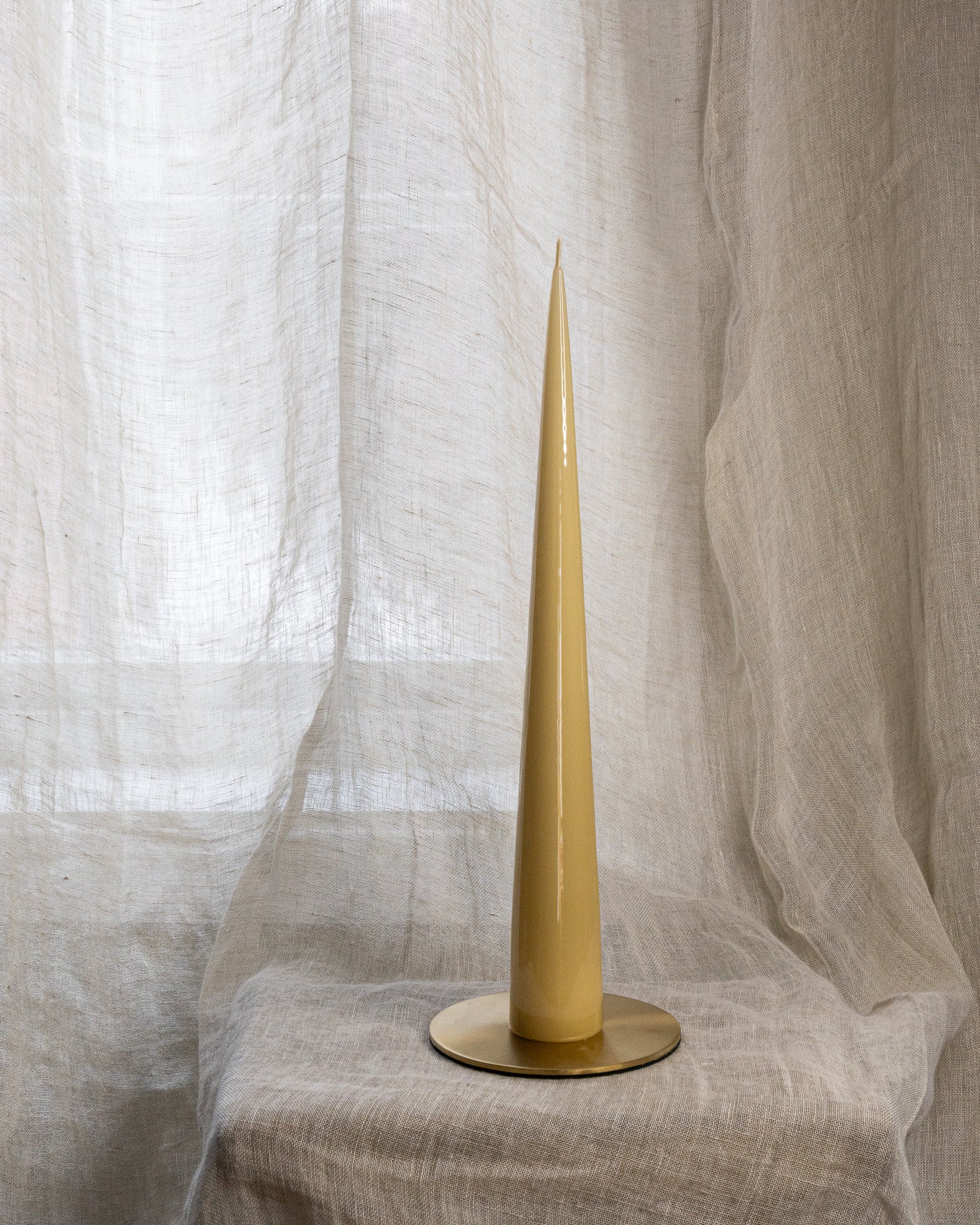 Kjeglelys 37 cm - Ginger - lakkert