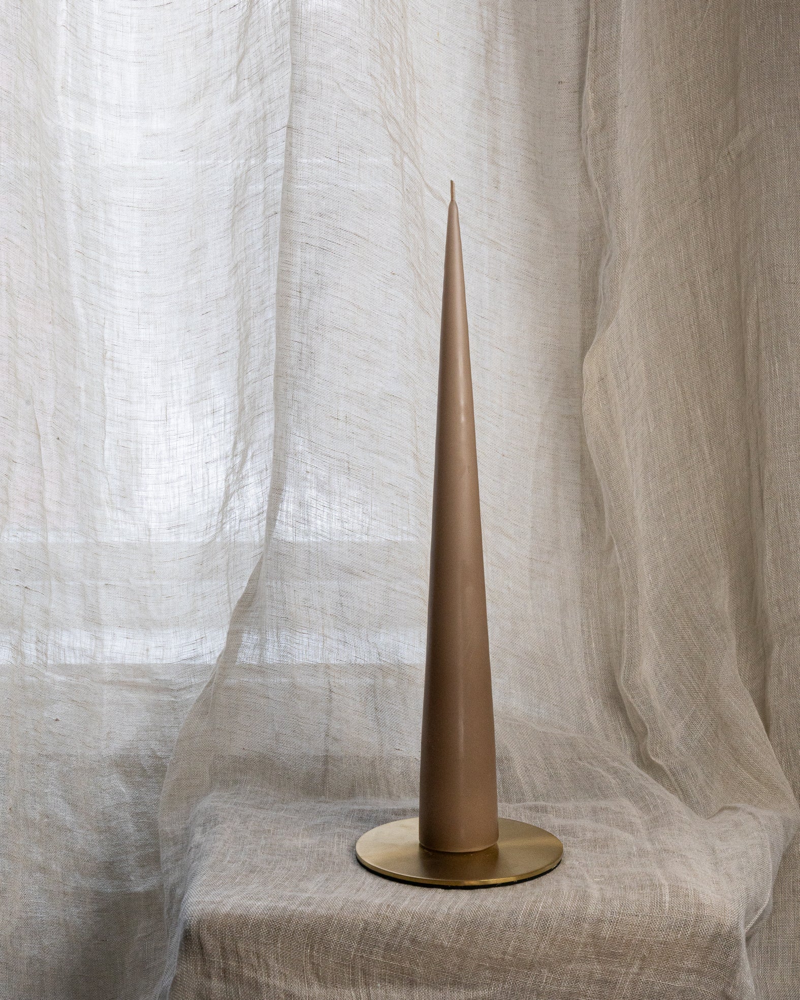 Kjeglelys 37 cm -Soft Clay