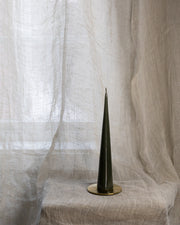 Kjeglelys 25 cm - Green soil- Lakkert